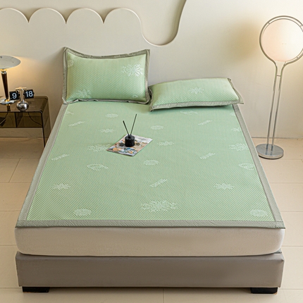 91家纺网 家纺一手货源 找家纺 航途席业 2025新款凉席凉豆豆软席床席款 香迪奥-梵克绿