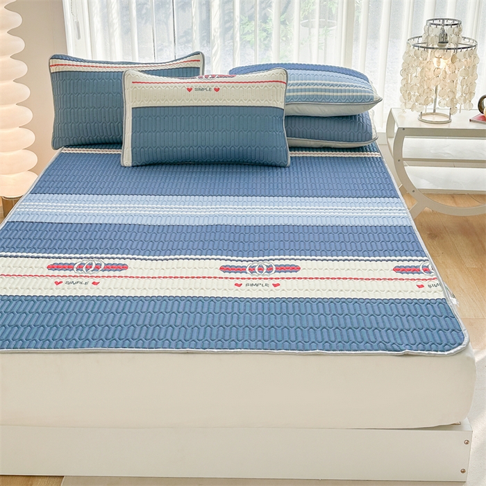 91家纺网 家纺一手货源 找家纺 凌云家纺 2024新款A类乳胶凉席0.8打孔乳胶系列成人凉席 蓝韵生活