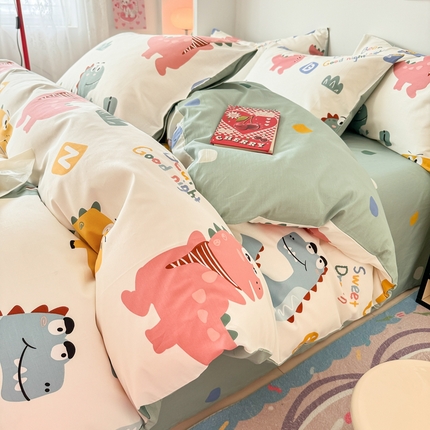 91家纺网 家纺一手货源 找家纺 （总）慕尚 2025新款13070全棉小清新四件套