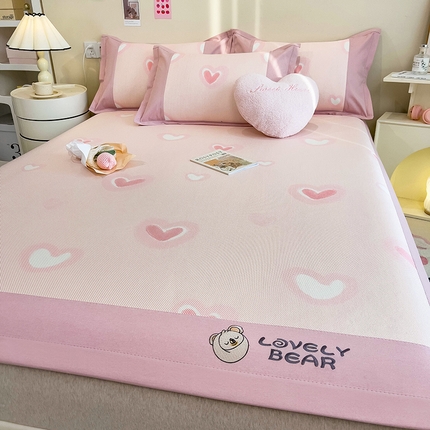 91家纺网 家纺一手货源 找家纺 （总）全季家居 2024新款A类抗菌数码印花冰藤席三件套