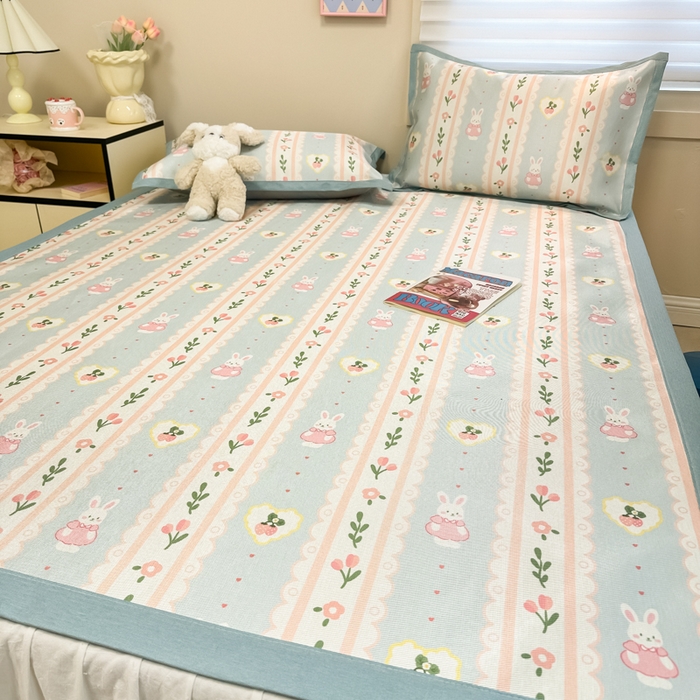 91家纺网 家纺一手货源 找家纺 （总）2025新款慕尚600D数码印花冰丝凉席