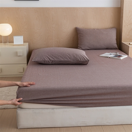 91家纺网 家纺一手货源 找家纺 （总）北欧良品 2024新款水洗棉单品床笠、床单--纯色款（床笠、床单）
