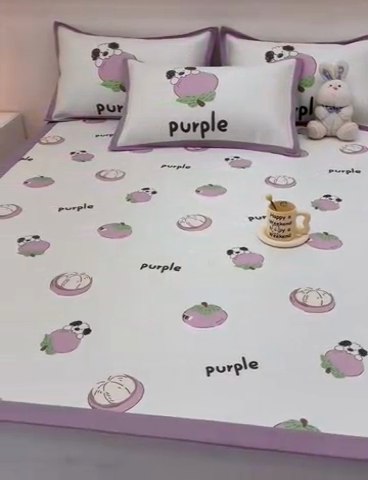 91家纺网 家纺一手货源 找家纺 全季家居 2024新款5A抗菌小清新数码印花冰藤席 床席款-山竹