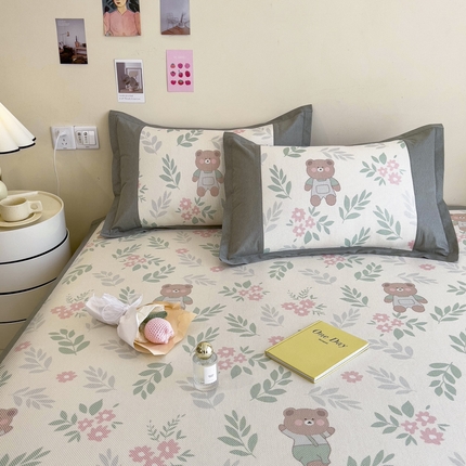 全季家居 2024新款A类数码印花枕套 熊乐园