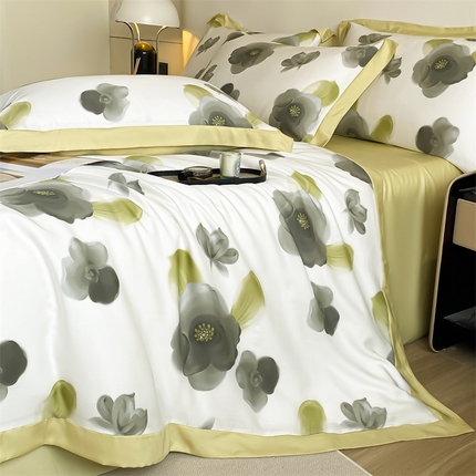 蓝米卡夫 2024新品-A类50支新时尚天丝印花拼角款系列 亦有梦境