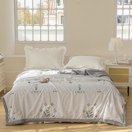 91家纺网 家纺一手货源 找家纺 （总）招财狼床垫 2024新款水洗泡泡棉夏被