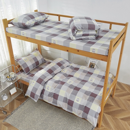 91家纺网 家纺一手货源 找家纺 金泰莱 2025新款全棉三件套学生三件套宿舍三件套纯棉三件套 时尚格调