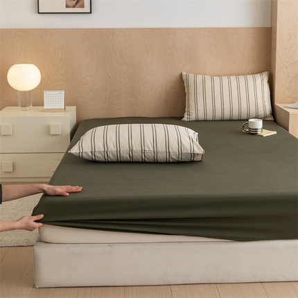 91家纺网 家纺一手货源 找家纺 （总）北欧良品 2024新款水洗棉单品床笠、床单--纯色款（床笠、床单）