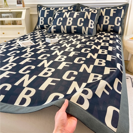 91家纺网 家纺一手货源 找家纺 （总）孩子王家纺 2024新款凉感卡通冰丝席-成人款