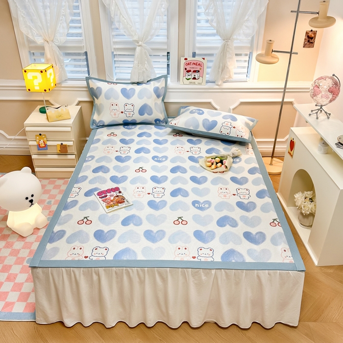 91家纺网 家纺一手货源 找家纺 慕尚 2025新款800D冰藤凉席 小伙伴