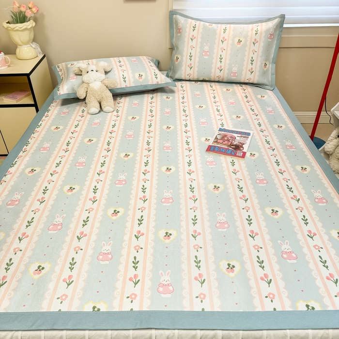 91家纺网 家纺一手货源 找家纺 （总）2025新款慕尚600D数码印花冰丝凉席