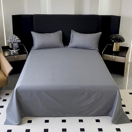 91家纺网 家纺一手货源 找家纺 （总）金鑫汇 2024新款提花小方格全棉套件单品系列-单床单