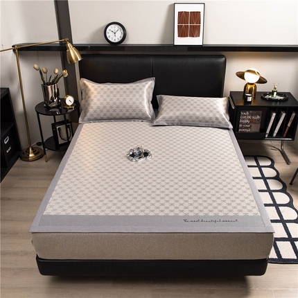 孩子王家纺 2024新款凯瑟琳巴洛克系列可水洗冰丝席 凯瑟琳-灰