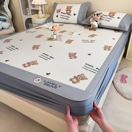 91家纺网 家纺一手货源 找家纺 （总）全季家居 2024新款A类抗菌数码印花冰藤席三件套