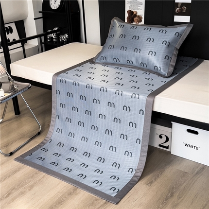 91家纺网 家纺一手货源 找家纺 （总）孩子王家纺 2024新款高档提花加厚凉感款冰丝席路易世家系列-单人凉席