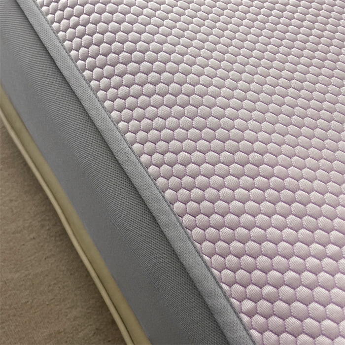 91家纺网 家纺一手货源 找家纺 2024新款抗菌凉豆豆提花床笠款凉席-花朵系列 花朵-冰藤紫