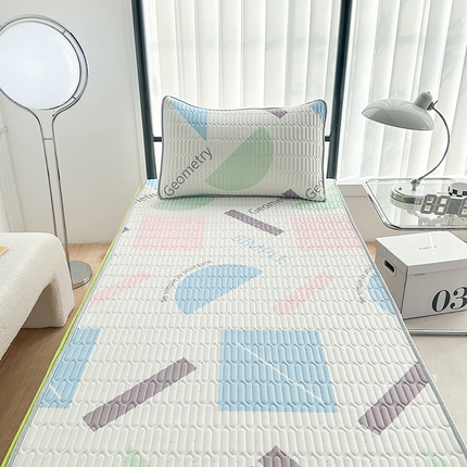 91家纺网 家纺一手货源 找家纺 凌云家纺 A类乳胶凉席0.6打孔乳胶系列学生凉席 几何派对