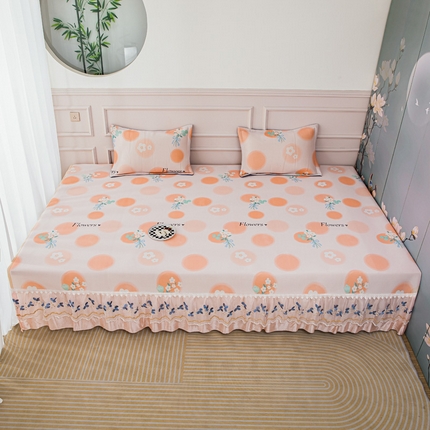 91家纺网 家纺一手货源 找家纺 手艺人沙发垫炕垫 2025新款三明治冰丝花边凉席 L71