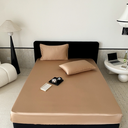 91家纺网 家纺一手货源 找家纺 （总）2024新款60支LF级兰精天丝纯色床笠