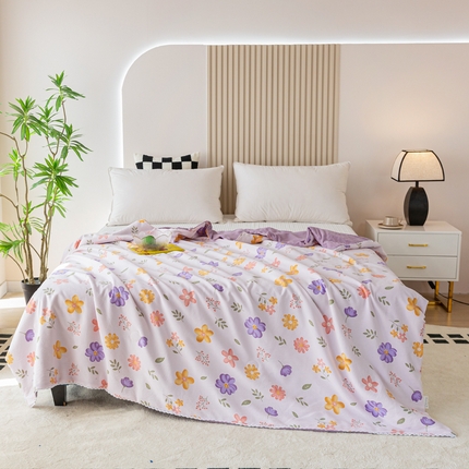 91家纺网 家纺一手货源 找家纺 （总）帕芬鸟家纺 2024新款105克有氧泡泡棉大豆夏被