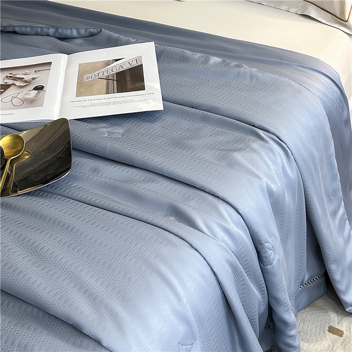 91家纺网 家纺一手货源 找家纺 （总）蜜柚 2024新款60s莱赛尔天丝提花大豆夏被-格言系列（控价199以上）