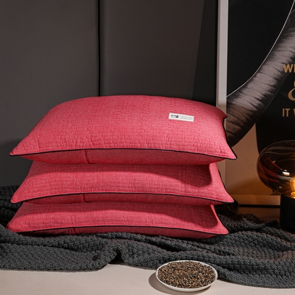 91家纺网 家纺一手货源 找家纺 （总）仁宇枕业  2024年新款枕芯 全棉极简系列水洗棉全荞麦枕头 40*60