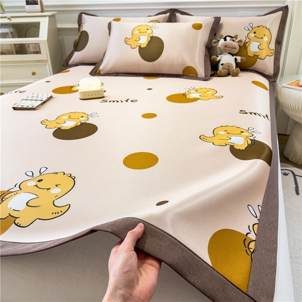 91家纺网 家纺一手货源 找家纺 （总）孩子王家纺 2024新款凉感卡通冰丝席-成人款