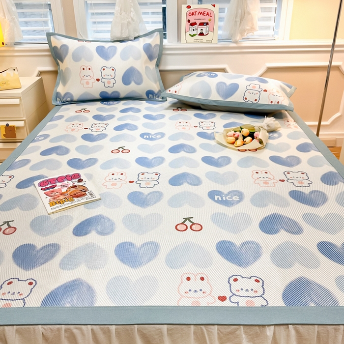 91家纺网 家纺一手货源 找家纺 慕尚 2025新款800D冰藤凉席 小伙伴