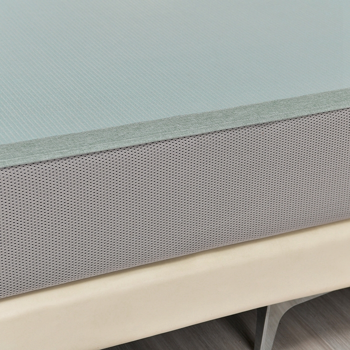 91家纺网 家纺一手货源 找家纺 简一 2024新款600D紫荆花开A类抗菌席 床笠款 浅绿