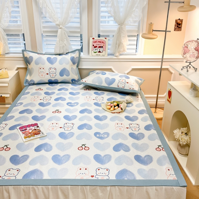 91家纺网 家纺一手货源 找家纺 慕尚 2025新款800D冰藤凉席 小伙伴