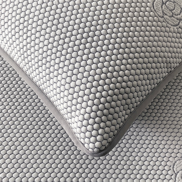 91家纺网 家纺一手货源 找家纺 2024新款抗菌凉豆豆提花床笠款凉席-花朵系列 花朵-星空蓝