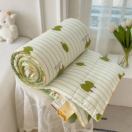 91家纺网 家纺一手货源 找家纺 （总）网客家纺 2024新款双层纱水洗印花夏被