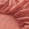 91家纺网 家纺一手货源 找家纺 北欧良品 2024新款水洗棉单品床笠、床单--纯色款（床笠、床单） 桔红