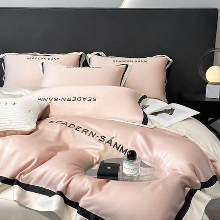 91家纺网 家纺一手货源 找家纺 （总）床绮-2024新款水洗真丝四件套系列-科林顿