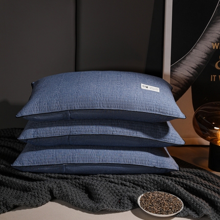 91家纺网 家纺一手货源 找家纺 （总）仁宇枕业  2024年新款枕芯 全棉极简系列水洗棉全荞麦枕头 40*60