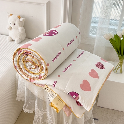 91家纺网 家纺一手货源 找家纺 （总）网客家纺 2024新款双层纱水洗印花夏被