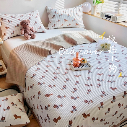 91家纺网 家纺一手货源 找家纺 （总）赫梵茜2024春夏新款糯糯棉单床盖床盖三件套