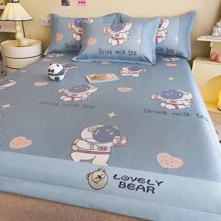 91家纺网 家纺一手货源 找家纺 （总）全季家居 2024新款A类抗菌数码印花冰藤席三件套