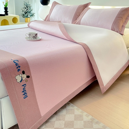 91家纺网 家纺一手货源 找家纺 （总）莱米家纺 2024新款直播电商热卖冰藤凉席冰丝席