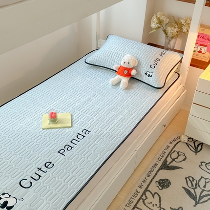 91家纺网 家纺一手货源 找家纺 （总）多乐家纺 2024新款学生床肌理纹凉感丝绣花乳胶席