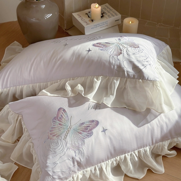 91家纺网 家纺一手货源 找家纺 MIU缪家居2024新款100支全棉四件套-梦月精灵 梦幻紫