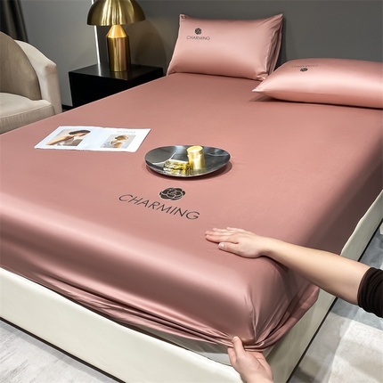 91家纺网 家纺一手货源 找家纺 （总）古吉梦 2024新款水洗真丝冰丝床笠