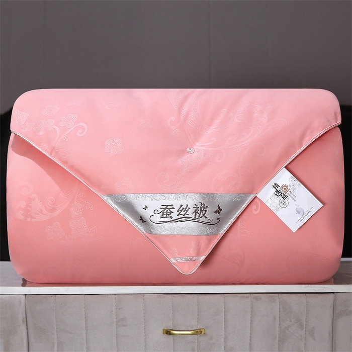 91家纺网 家纺一手货源 找家纺 恒鑫家纺 2025新款全棉提花蚕丝被 柔情玉
