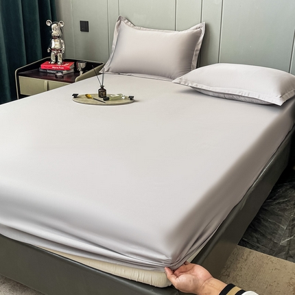 91家纺网 家纺一手货源 找家纺 （总）亿佳人 2024新款水洗真丝单床笠及枕套