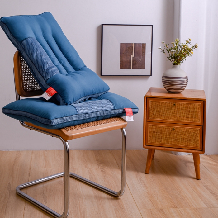 91家纺网 家纺一手货源 找家纺 芯元素 2024新款磁石荞麦保健枕 双边磁石荞麦-蓝