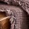 91家纺网 家纺一手货源 找家纺 （总）子和 2024新款全棉四层纱流苏毯