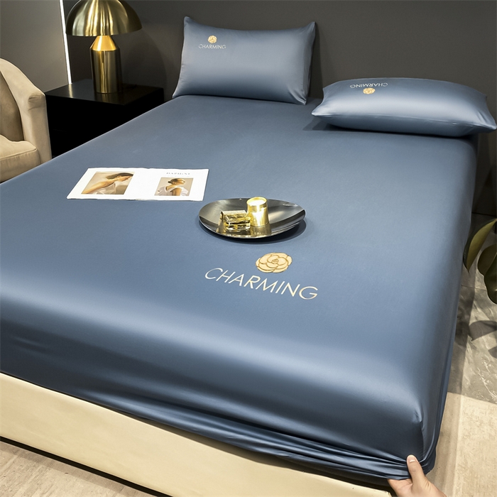 91家纺网 家纺一手货源 找家纺 （总）古吉梦 2024新款水洗真丝冰丝床笠