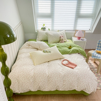 91家纺网 家纺一手货源 找家纺 锦禾穗 2024新款 40支纯棉四件套 梦田