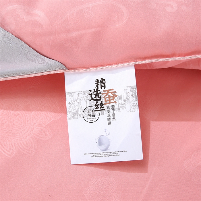 91家纺网 家纺一手货源 找家纺 恒鑫家纺 2025新款全棉提花蚕丝被 柔情玉