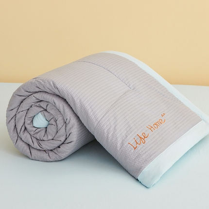 恒畅 2024新款A类泡泡纱大豆夏被 太空灰蓝